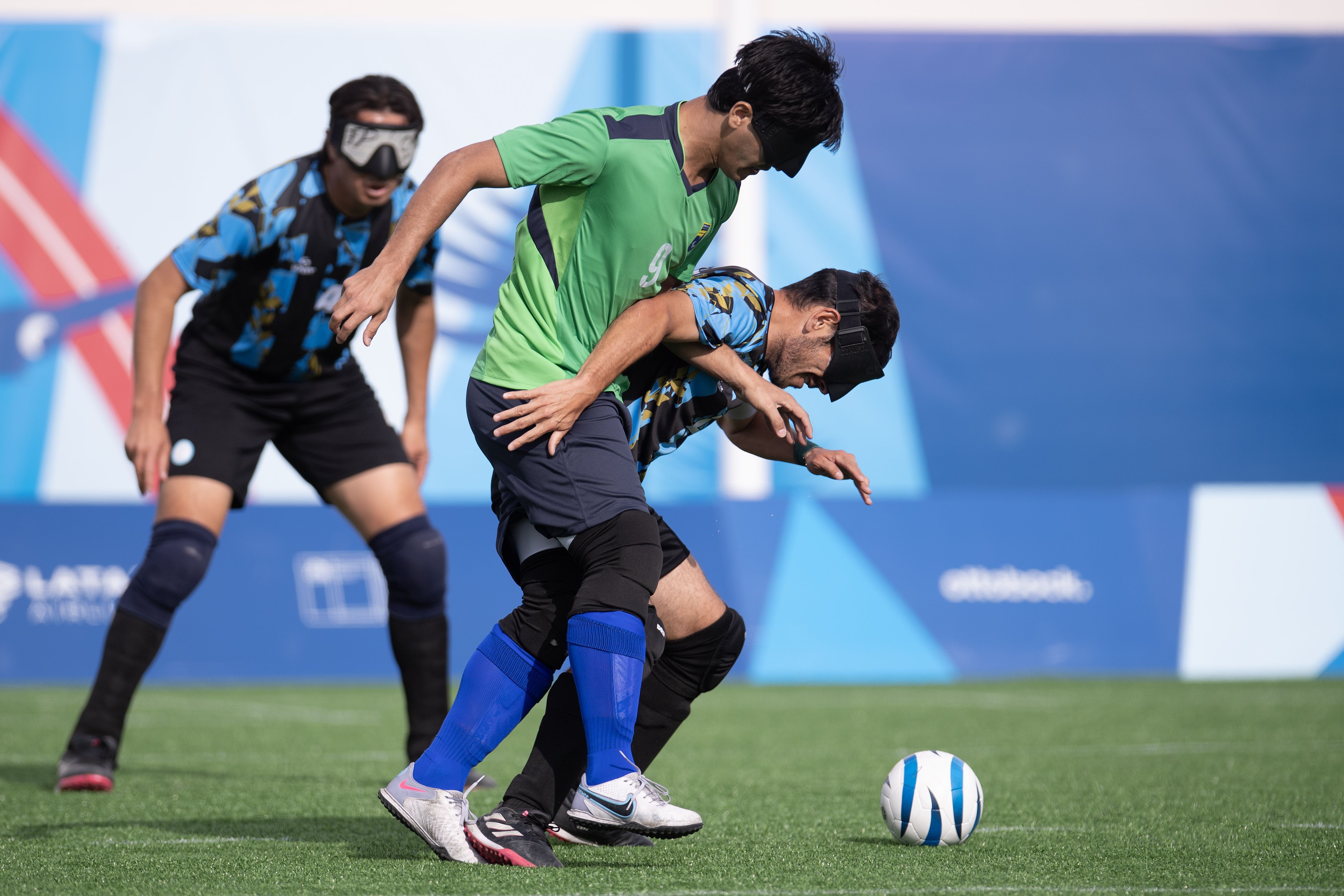 Brasil perdeu para a Argentina no futebol de cegos do Parapan de Santiago