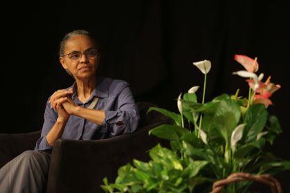 A ministra do Meio Ambiente e Mudança do Clima do Brasil, Marina Silva, durante apresentação para a sociedade civil do Plano de Transformação Ecológica