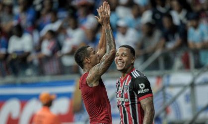 São Paulo vence Bahia com gol nos acréscimos pela 36ª rodada do Brasileirão