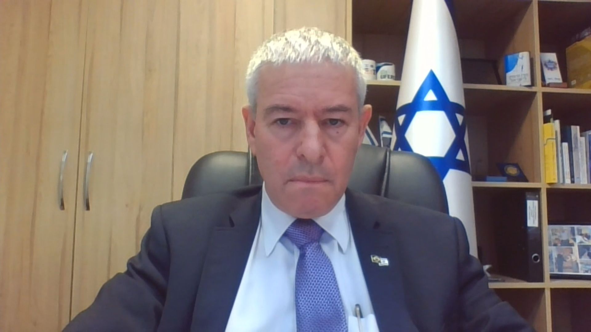 Daniel Zonshine, embaixador de Israel no Brasil, em entrevista à CNN