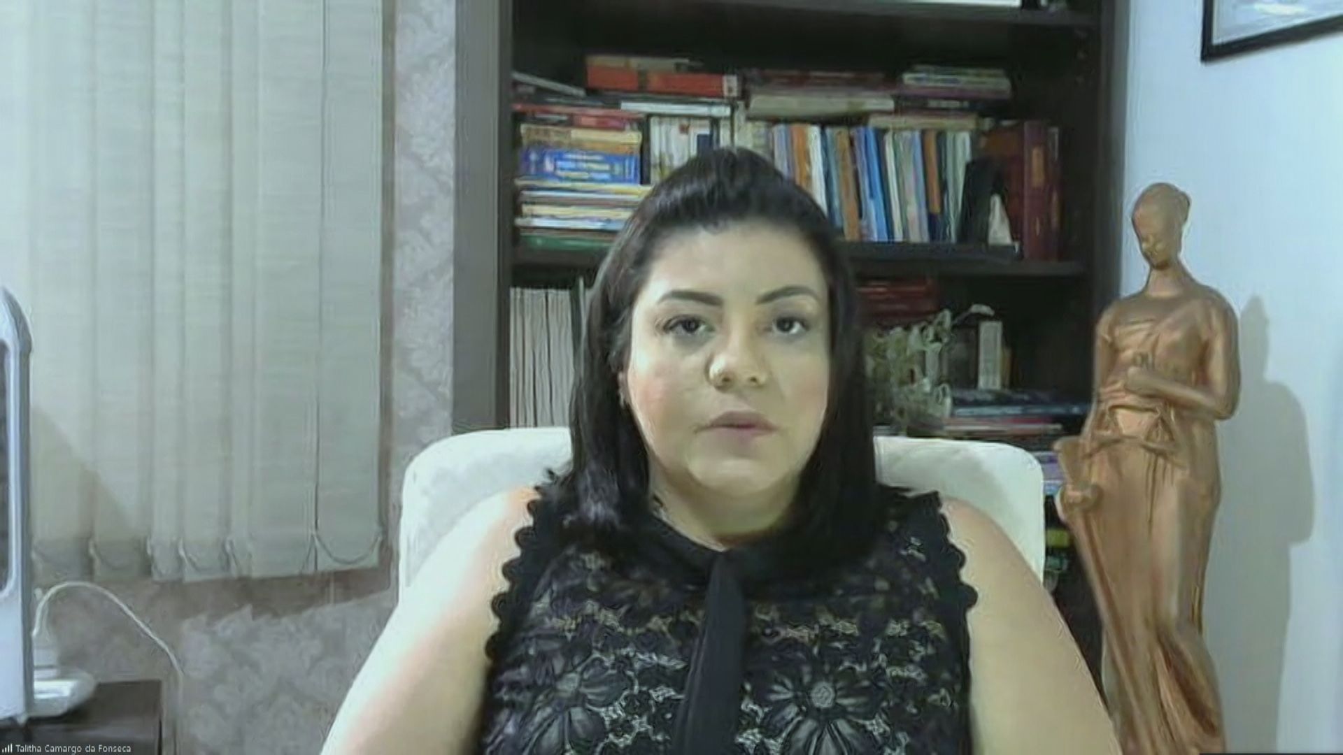 Talitha Camargo da Fonseca, advogada de Hasan Rabee – brasileiro que foi repatriado de Gaza e passou a receber centenas de ameaças pelas redes sociais desde que retornou ao Brasil
