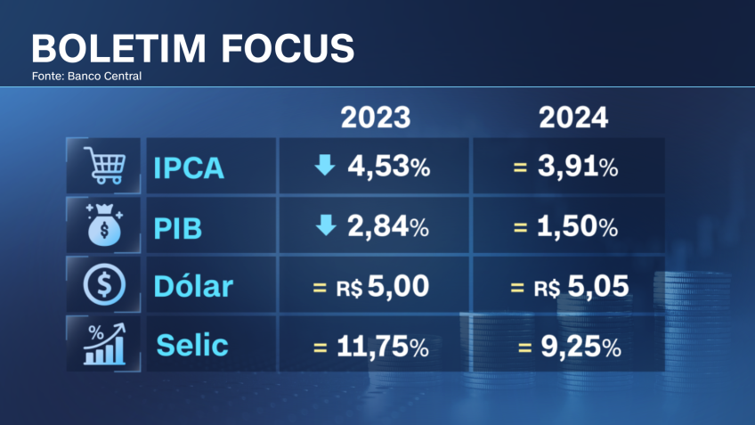 Boletim Focus 27 de novembro de 2023 / Arte CNN