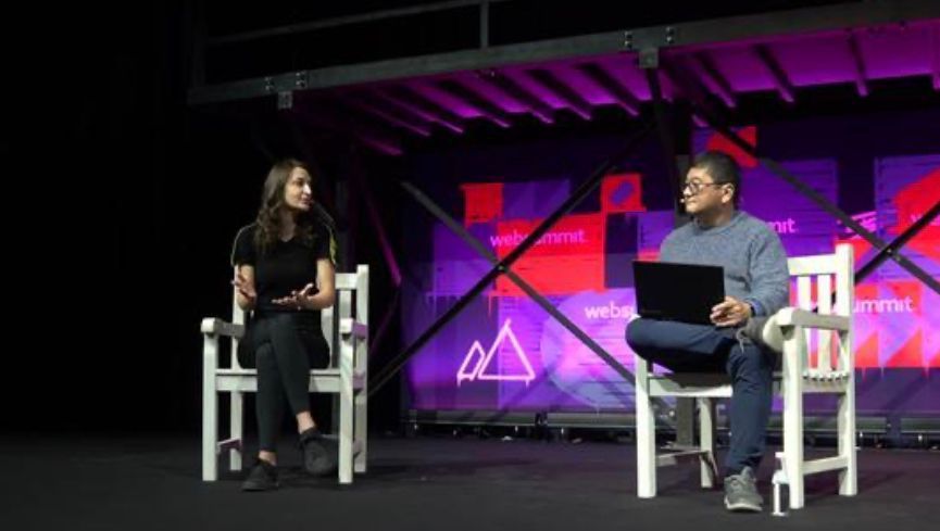 Bozena Rezab, cofundadora e CEO da Gamee, durante terceiro dia do Web Summit 2023