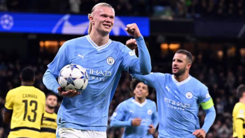 Haaland foi o grande destaque da vitória do Manchester City