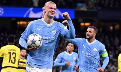 Haaland foi o grande destaque da vitória do Manchester City