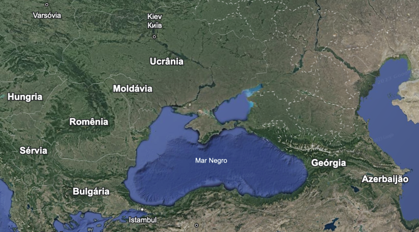 Leste Europeu: Foto: Google Earth