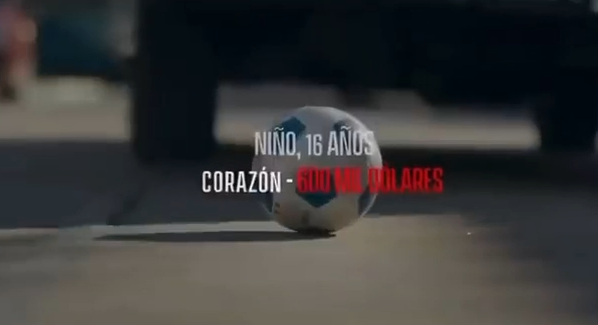 Campanha de Sergio Massa diz, na propaganda polícia, que haveria a possibilidade de comércio de órgãos na Argentina em um eventual governo Javier Milei / Reprodução