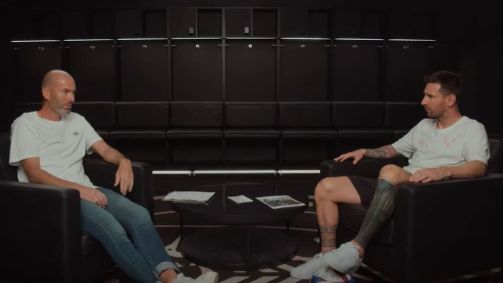 Zidane e Messi conversam sobre a lendária camisa 10