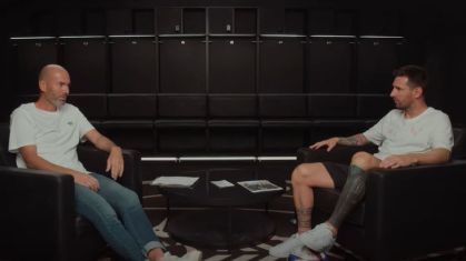 Zidane e Messi conversam sobre a lendária camisa 10