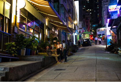 Ruas de Hong Kong estão vazias