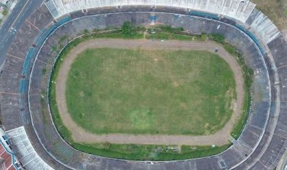 Estado atual do Estádio Olímpico, ex-casa do Grêmio, em Porto Alegre