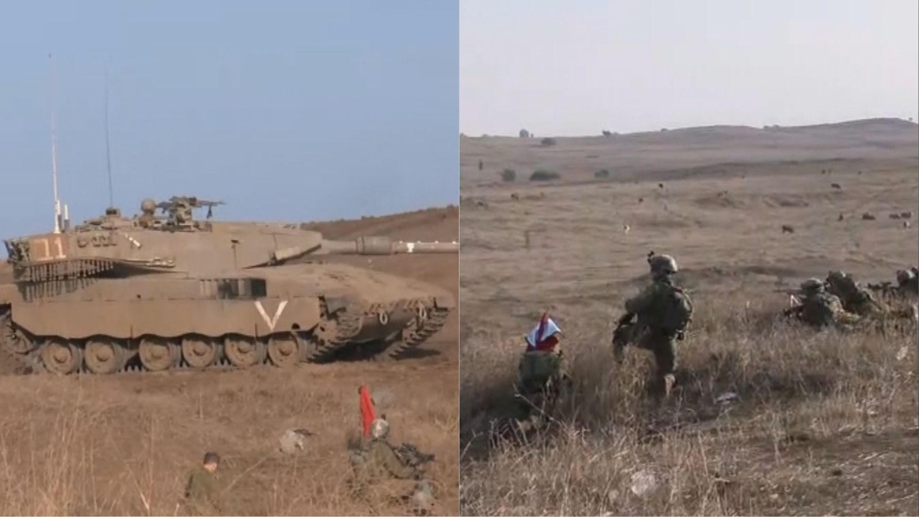 Região das Colinas de Golã faz fronteira com o Sul do Líbano, de onde partiram ataques do Hezbollah em direção a Israel/ Reprodução/CNN
