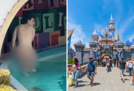 Homem é detido após tirar a roupa em atração da Disney nos EUA