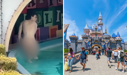 Disneyland homem pelado