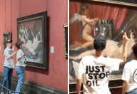 Ativistas ambientais destroem pintura do século 17 em Londres; veja o momento