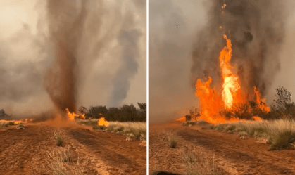 Tornado de fogo destrói fazenda na Austrália em meio a queimadas; assista