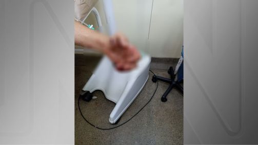 Homem pode perder os dedos após explosão