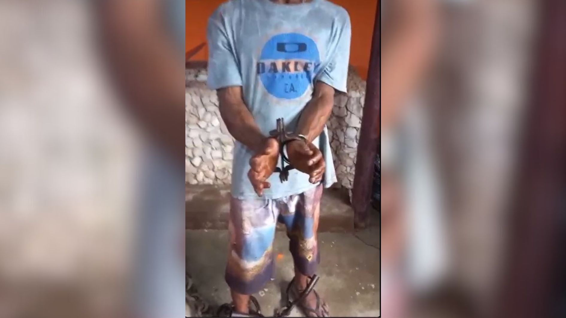 caseiro acorrentado por médico