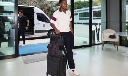 Endrick em apresentação da Seleção Brasileira