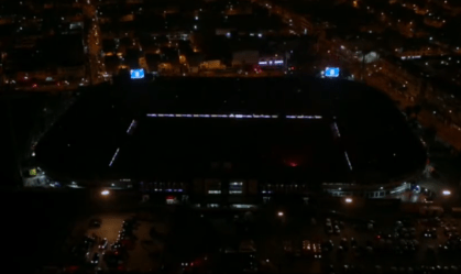 Estádio do Alianza Lima com as luzes apagadas após o título do Universitario