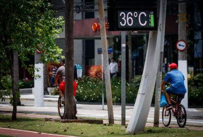Mais um dia de calor na cidade de São Paulo