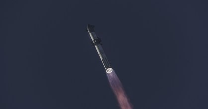 Starship deixou a base da empresa de Elon Musk, em Boca Chica, no Texas, por volta das 10h (horário de Brasília)