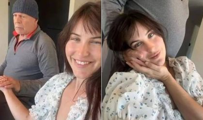 Imagem de destaque do post: Scout Willis, filha de Bruce Willis, compartilha momento de carinho com pai