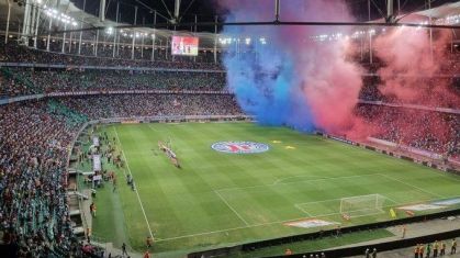 Arena Fonte Nova antes da partida entre Bahia e São Paulo pelo Brasileirão