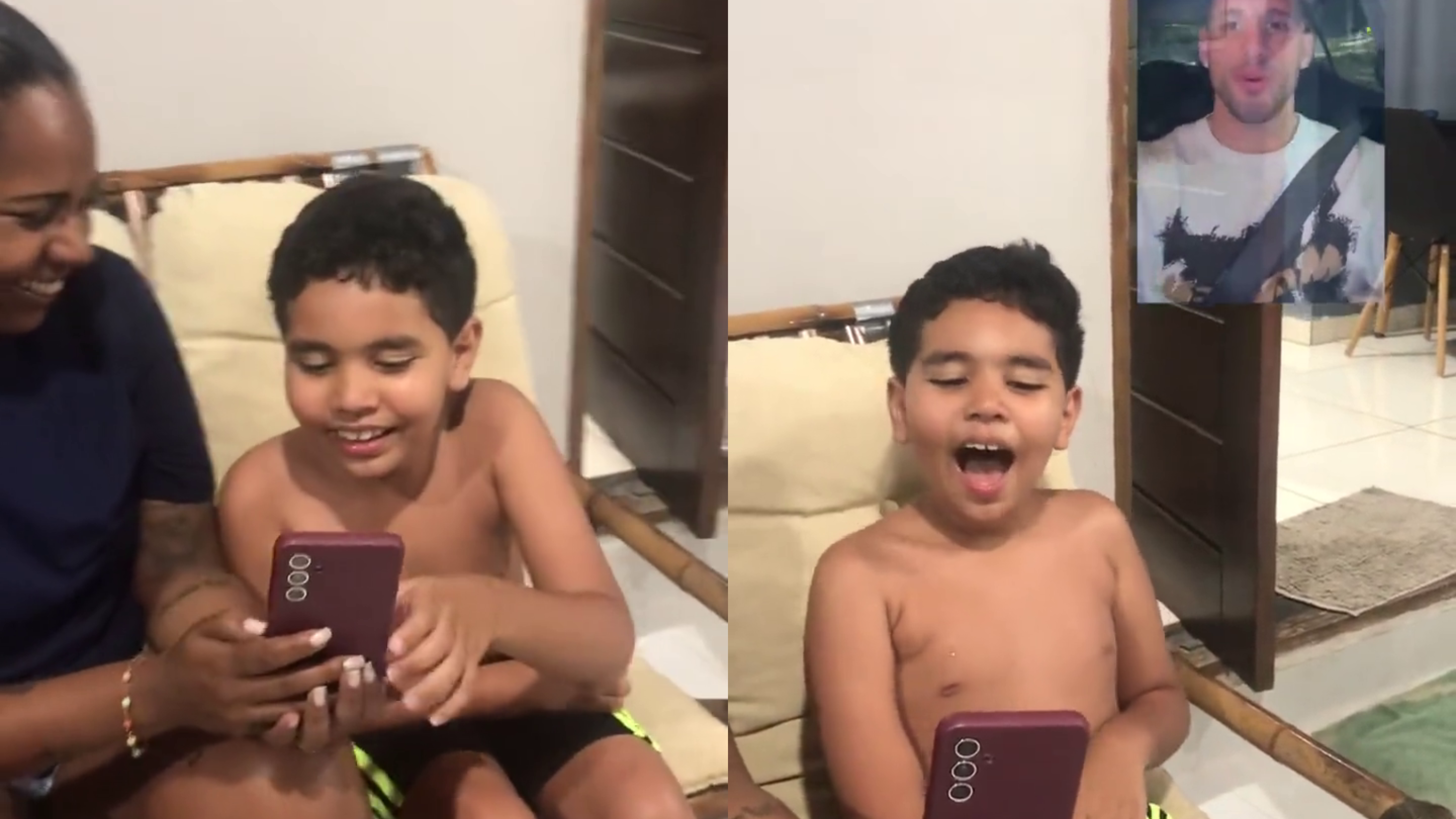 Garoto ganha recado de Calleri
