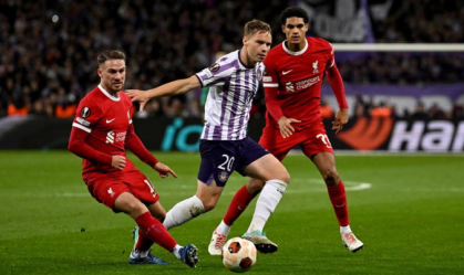 Liverpool perde para o Toulouse na Liga Europa