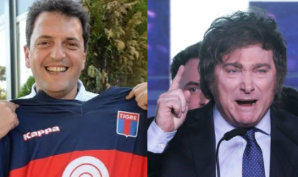 Massa x Milei: saiba para quais times torcem os candidatos à Presidência da Argentina