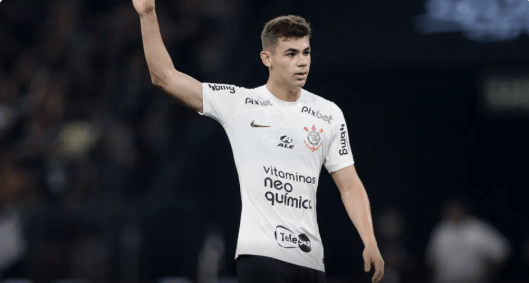 Gabriel Moscardo em jogo do Corinthians