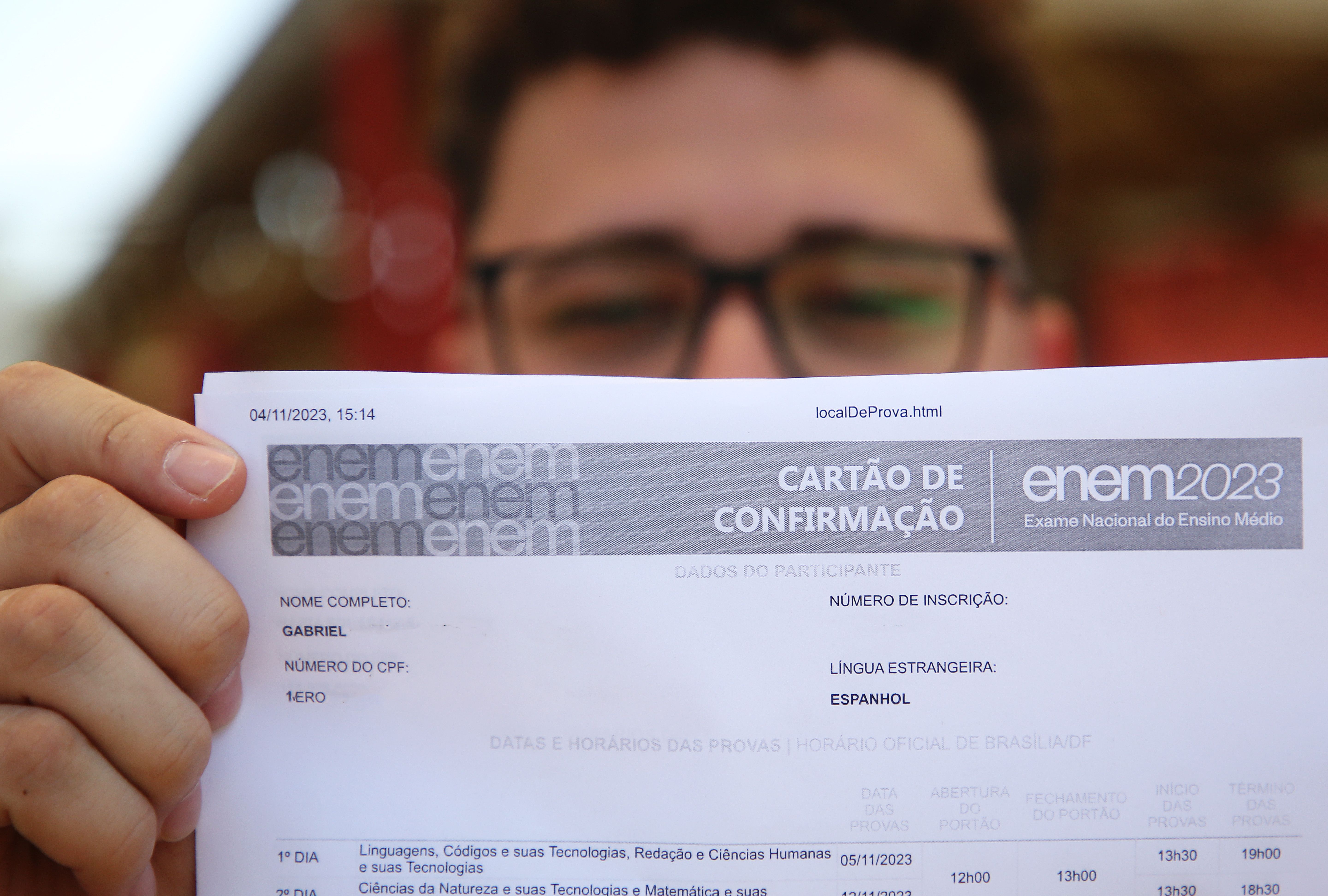 Segundo dia de prova do Enem 2023 teve provas de Ciências da Natureza (45 questões) e Matemática (45 questões), neste domingo (12)