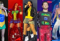 RBD usa looks com cores da bandeira do Brasil; veja fotos