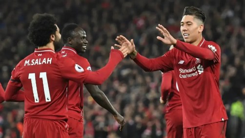 Salah, Mané e Firmino fizeram trio de ataque histórico no Liverpool