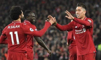 Salah, Mané e Firmino fizeram trio de ataque histórico no Liverpool