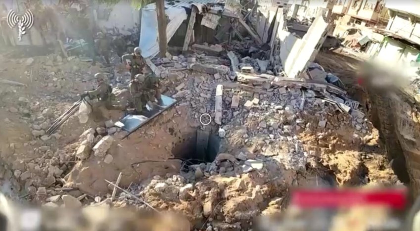 Forças de Defesa de Israel divulgam vídeo de uma suposta rede de túneis sob o hospital Al-Shifa / REUTERS/2023