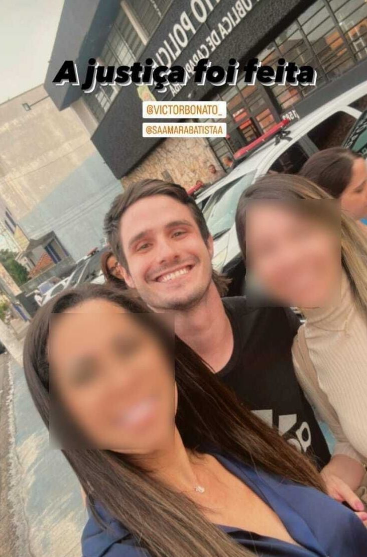 Victor Bonato comemora decisão judicial em publicação nas redes sociais / Reprodução/redes sociais
