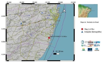 Município de Pernambuco registra tremores de terra