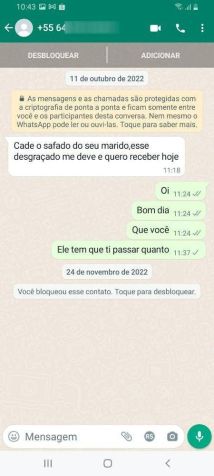 Cabeleireiro chantageava as vítimas por meio de mensagens / Divulgação/Polícia Civil de Goiás