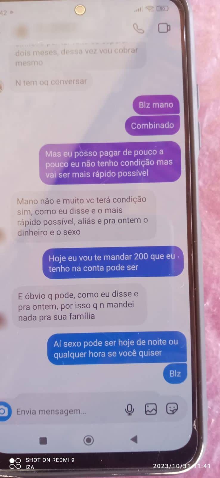 Cabeleireiro chantageava as vítimas por meio de mensagens / Divulgação/Polícia Civil de Goiás
