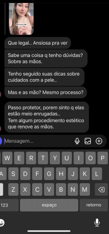 Print de mensagem enviada para a Amanda no Instagram / Reprodução/Instagram