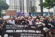 Coletivo judaíco faz ato em SP em favor de cessar-fogo em Gaza e libertação de reféns