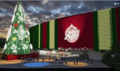 Após quatro anos, árvore de natal volta a ser montada no Rio