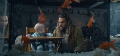Aquaman aparece com o seu filho em novo trailer do filme