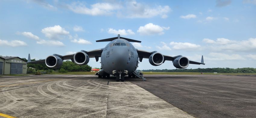 Boeing C-17 em Belém, no Pará / Divulgação/CNM