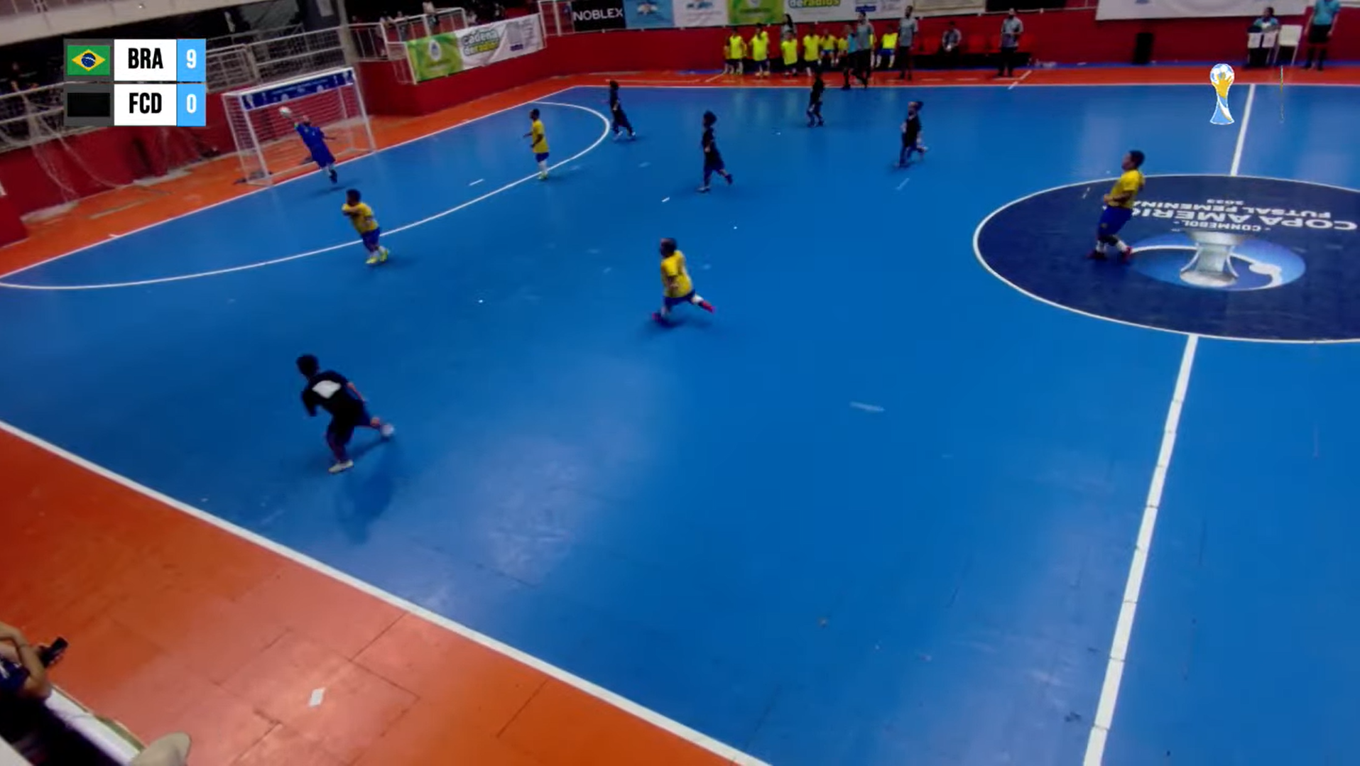 Goleiro da Seleção Brasileira de Futsal de Nanismo faz ótima defesa na estreia da Copa do Mundo / Reprodução/YouTube