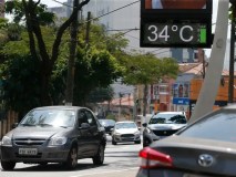 Temperatura passou de 34ºC na capital paulista neste sábado