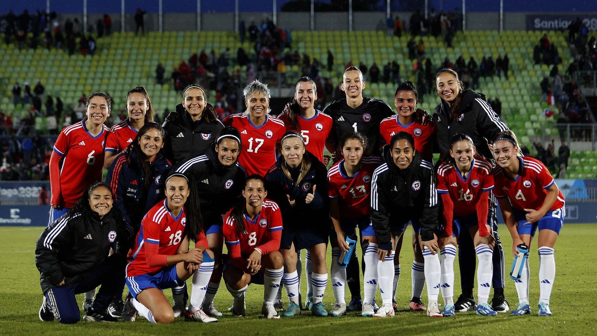 A seleção feminina do Chile no Pan de Santiago