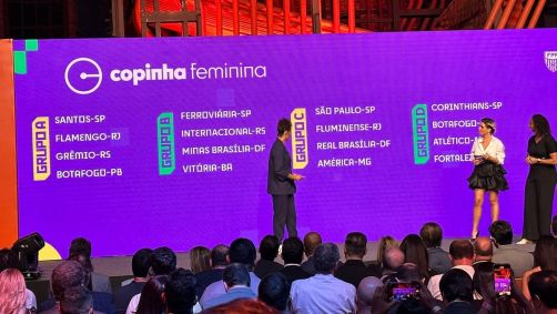 O sorteio dos grupos da primeira Copinha Feminina